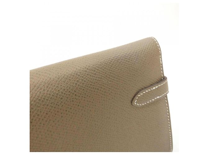 Hermès Cartera Bi-Fold Hermes Kelly Classic Gris pardo - vista 3
