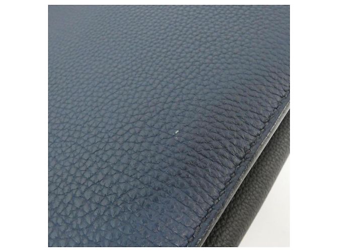Hermès Hermes Sac à Dépêches Multi-pocket Handbag Nero Blu - vista 4