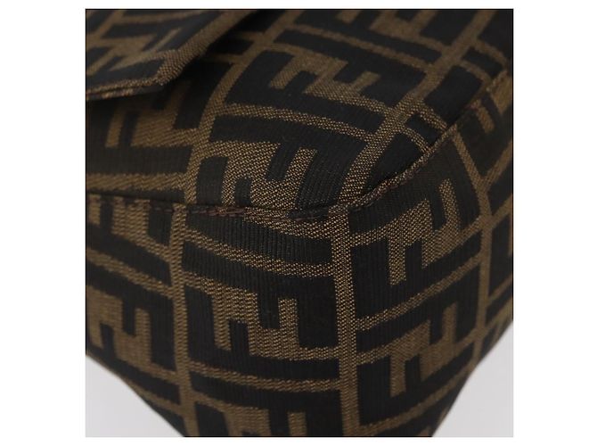FENDI Zucca Canvas Mamma Baguette Shoulder Bag Black Brown Auth yk20443SAM Braun Schwarz - Ansicht 10