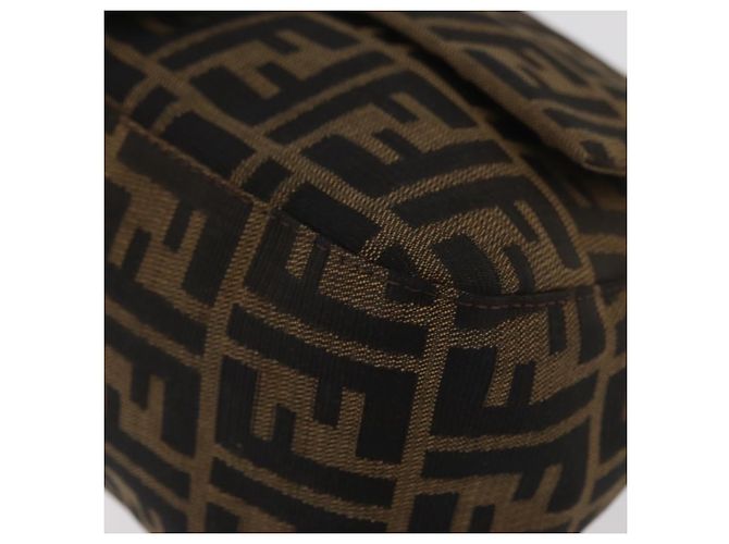 FENDI Zucca Canvas Mamma Baguette Shoulder Bag Black Brown Auth yk20443SAM Braun Schwarz - Ansicht 11
