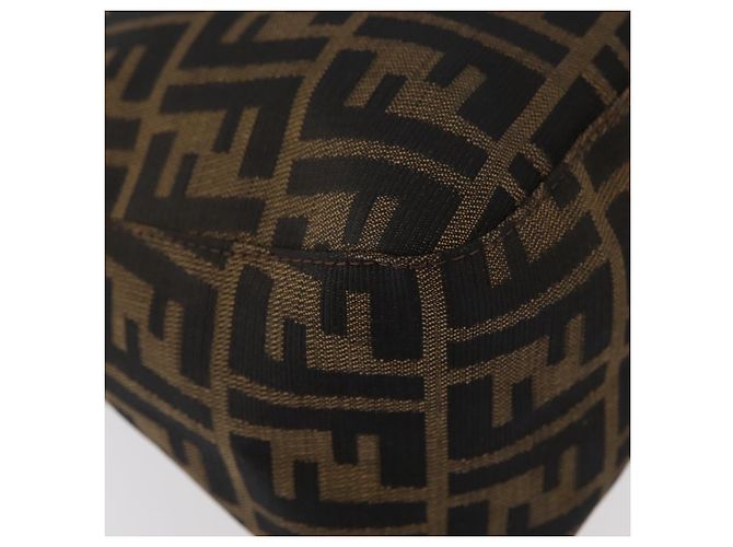 FENDI Zucca Canvas Mamma Baguette Shoulder Bag Black Brown Auth yk20443SAM Braun Schwarz - Ansicht 12
