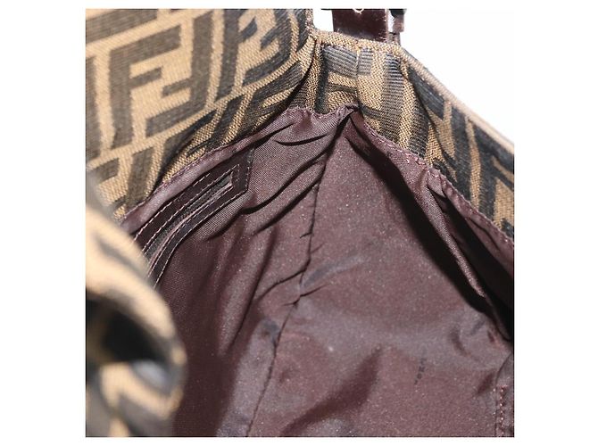 FENDI Zucca Canvas Mamma Baguette Shoulder Bag Black Brown Auth yk20443SAM Braun Schwarz - Ansicht 20