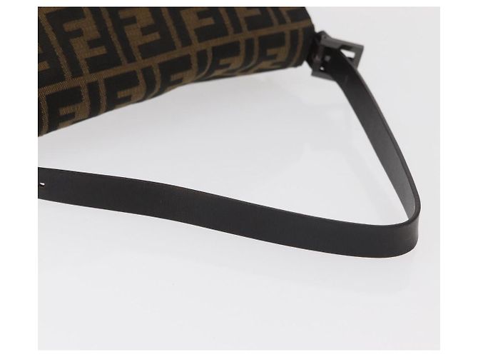 FENDI Zucca Canvas Mamma Baguette Shoulder Bag Black Brown Auth yk20443SAM Braun Schwarz - Ansicht 7