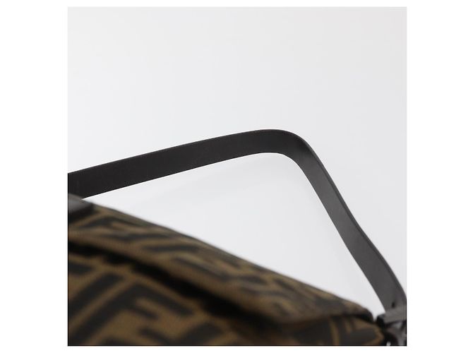 FENDI Zucca Canvas Mamma Baguette Shoulder Bag Black Brown Auth yk20443SAM Braun Schwarz - Ansicht 8