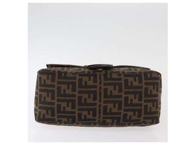 FENDI Zucca Canvas Mamma Baguette Shoulder Bag Black Brown Auth yk20443SAM Braun Schwarz - Ansicht 9