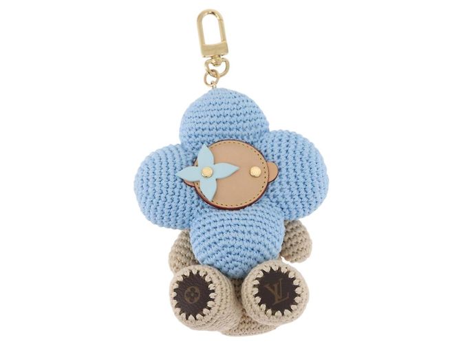 LOUIS VUITTON My Vivienne Crochet Charm Cotton Light Blue M02582 Auth 167338SM Blu chiaro - vista 2