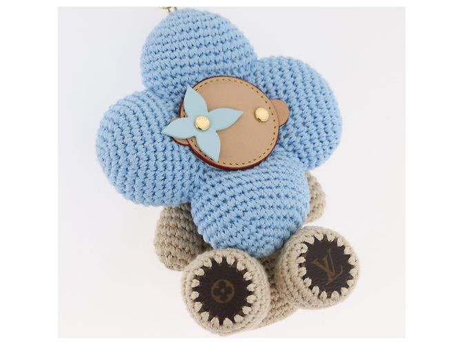 LOUIS VUITTON My Vivienne Crochet Charm Cotton Light Blue M02582 Auth 167338SM Blu chiaro - vista 3