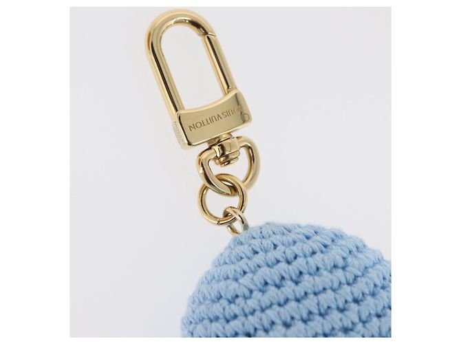 LOUIS VUITTON My Vivienne Crochet Charm Cotton Light Blue M02582 Auth 167338SM Blu chiaro - vista 4