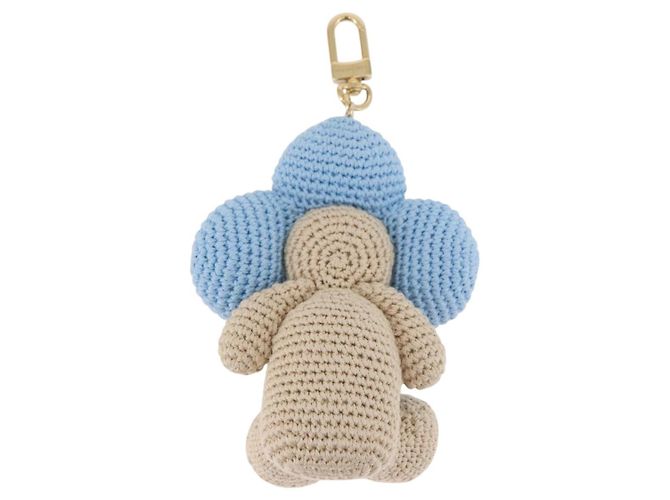 LOUIS VUITTON My Vivienne Crochet Charm Cotton Light Blue M02582 Auth 167338SM Blu chiaro - vista 5