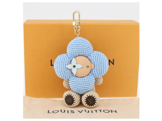 LOUIS VUITTON My Vivienne Crochet Charm Cotton Light Blue M02582 Auth 167338SM Blu chiaro - vista 8