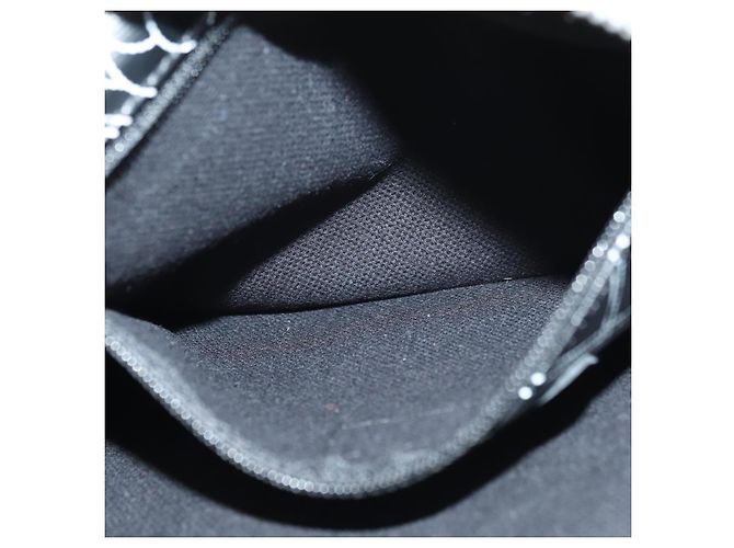 CHANEL Camelia Shoulder Bag Beschichtetes Canvas Weiß Schwarz CC Auth 182034SAV - Ansicht 24