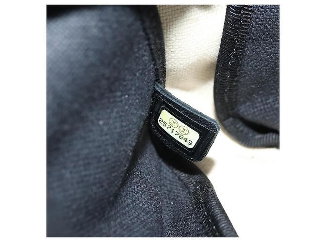 CHANEL Camelia Shoulder Bag Beschichtetes Canvas Weiß Schwarz CC Auth 182034SAV - Ansicht 25