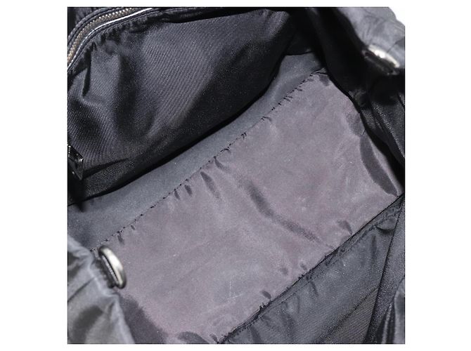 Borsa Reversibile PRADA Nylon Nero Argento Auth 182129A - vista 17