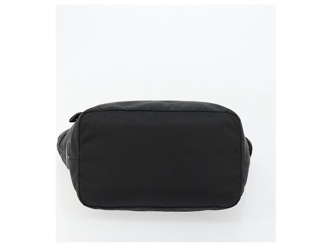 Borsa Reversibile PRADA Nylon Nero Argento Auth 182129A - vista 9