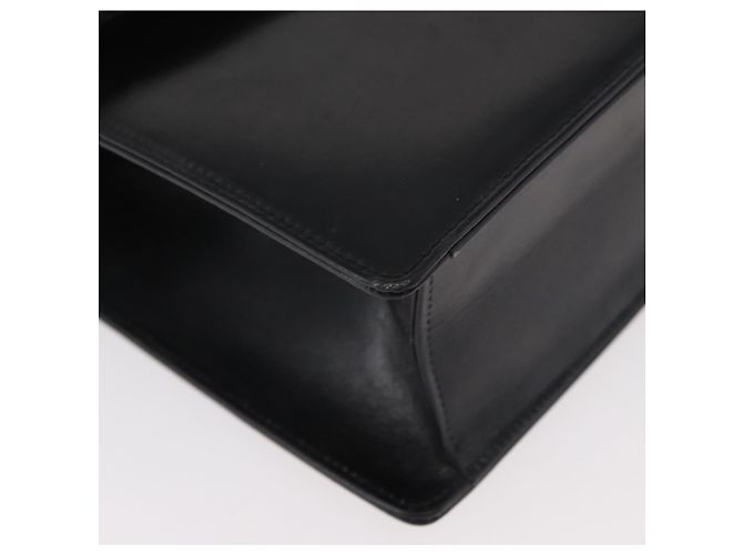 Borsa a Spalla con Catena GUCCI in Pelle Nera e Oro Auth 182515 Nero D'oro - vista 10