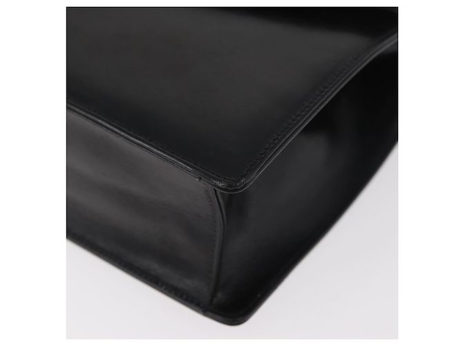 Borsa a Spalla con Catena GUCCI in Pelle Nera e Oro Auth 182515 Nero D'oro - vista 11