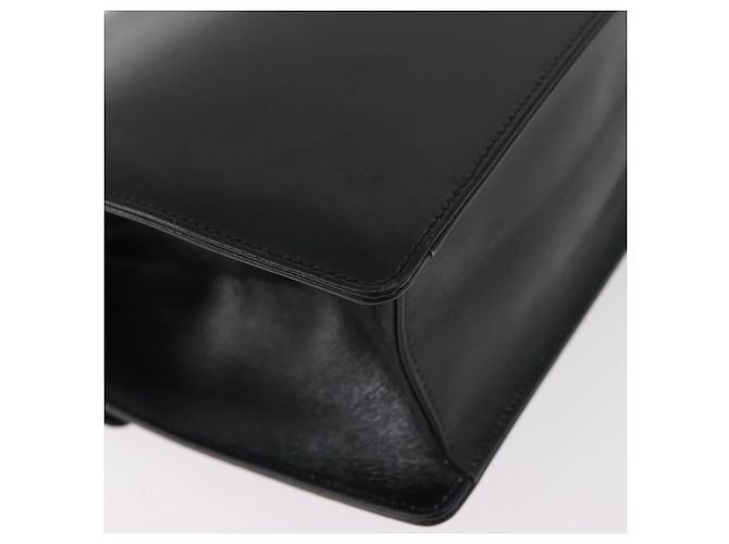 Borsa a Spalla con Catena GUCCI in Pelle Nera e Oro Auth 182515 Nero D'oro - vista 12