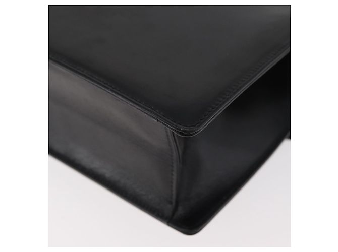 Borsa a Spalla con Catena GUCCI in Pelle Nera e Oro Auth 182515 Nero D'oro - vista 13