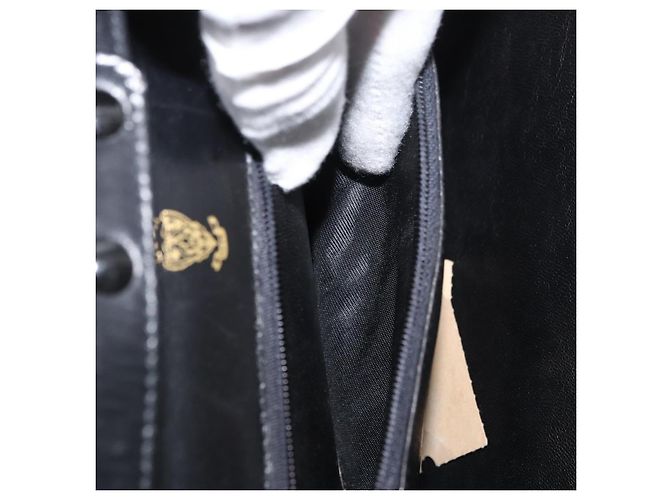 Borsa a Spalla con Catena GUCCI in Pelle Nera e Oro Auth 182515 Nero D'oro - vista 21