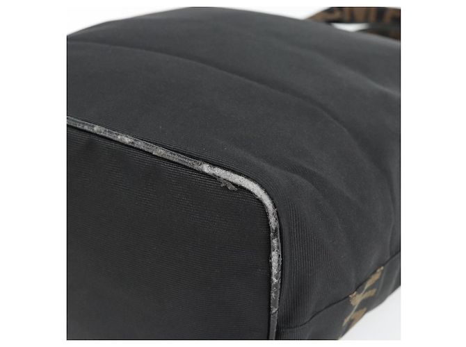 FENDI Handtasche Canvas Schwarz Silber Auth 182539 - Ansicht 12