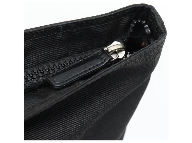 FENDI Handtasche Canvas Schwarz Silber Auth 182539 - Ansicht 14