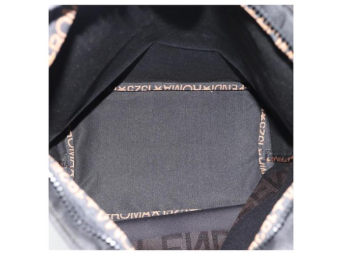 FENDI Handtasche Canvas Schwarz Silber Auth 182539 - Ansicht 16