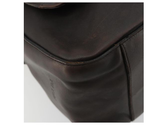Borsa a Spalla PRADA in Pelle Marrone Argento bs35255 - vista 11