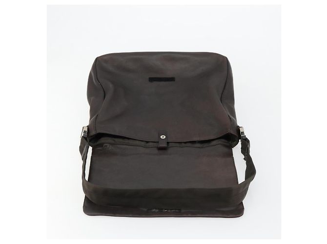 Borsa a Spalla PRADA in Pelle Marrone Argento bs35255 - vista 15