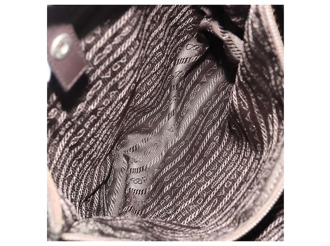 Borsa a Spalla PRADA in Pelle Marrone Argento bs35255 - vista 21