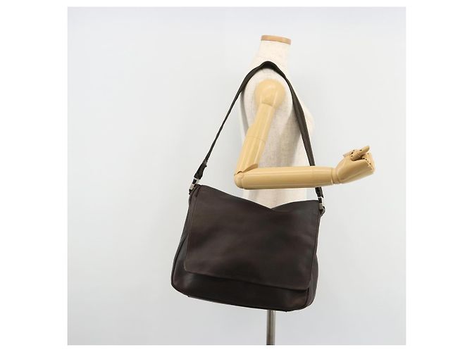 Borsa a Spalla PRADA in Pelle Marrone Argento bs35255 - vista 23