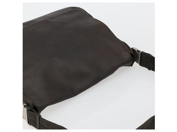 Borsa a Spalla PRADA in Pelle Marrone Argento bs35255 - vista 6
