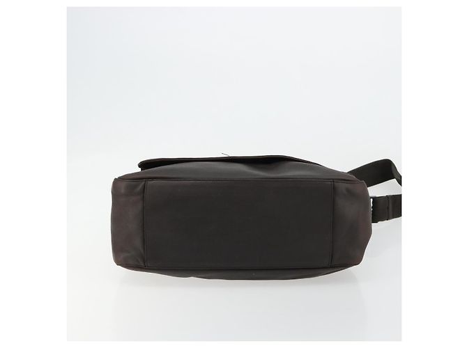 Borsa a Spalla PRADA in Pelle Marrone Argento bs35255 - vista 9