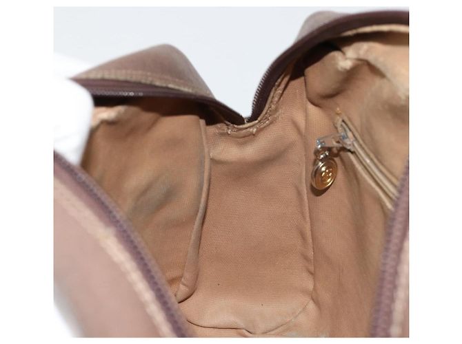 Sac à bandoulière GUCCI GG Supreme Web Sherry Line en PVC Beige Or Auth 182413 - vue 20