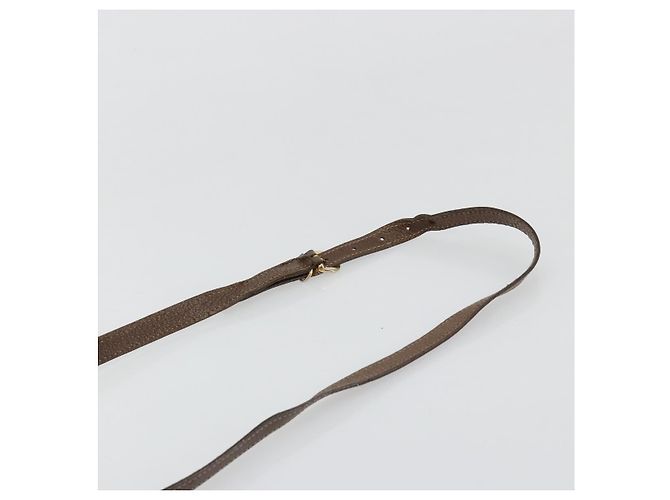 Sac à bandoulière GUCCI GG Supreme Web Sherry Line en PVC Beige Or Auth 182413 - vue 8