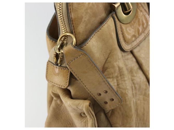 Chloé Borsa Chloe in pelle beige oro Auth 180029 D'oro - vista 16