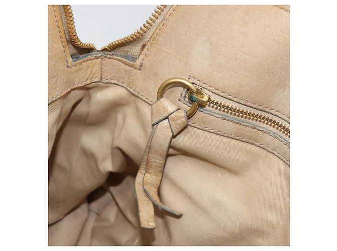 Chloé Borsa Chloe in pelle beige oro Auth 180029 D'oro - vista 21