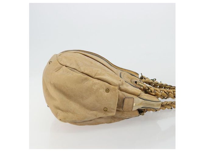 Chloé Borsa Chloe in pelle beige oro Auth 180029 D'oro - vista 4