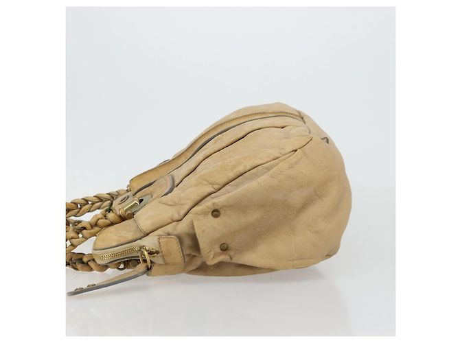 Chloé Borsa Chloe in pelle beige oro Auth 180029 D'oro - vista 5