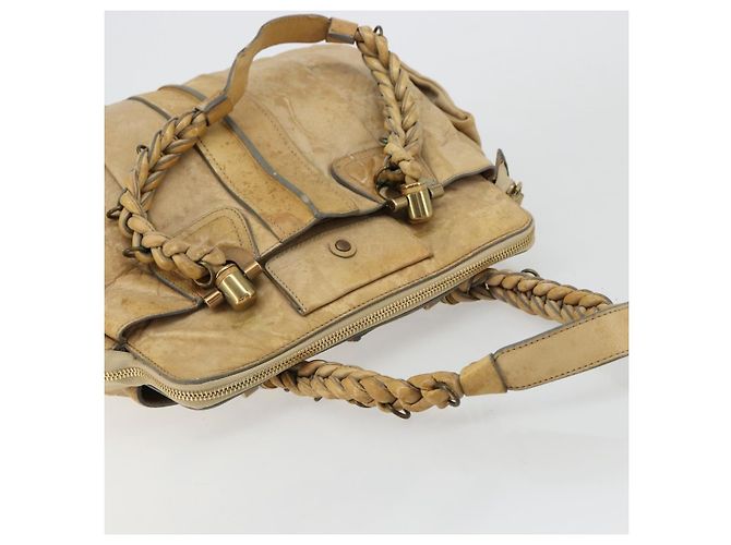 Chloé Borsa Chloe in pelle beige oro Auth 180029 D'oro - vista 6