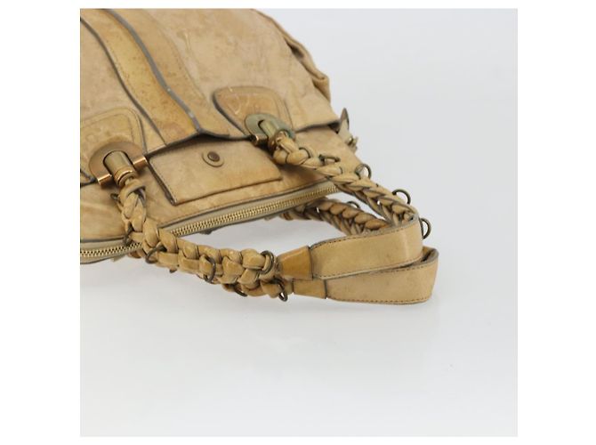 Chloé Borsa Chloe in pelle beige oro Auth 180029 D'oro - vista 7