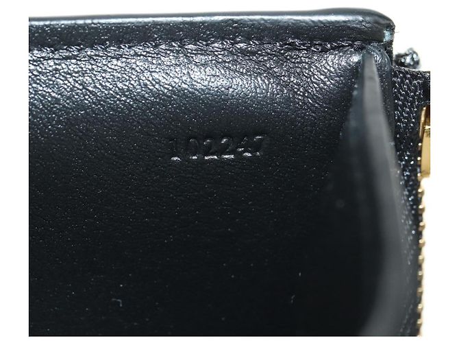 LOEWE Collaborazione Ghibli Portafoglio Compatto Pelle Nero Oro Auth 182050SM D'oro - Ansicht 11