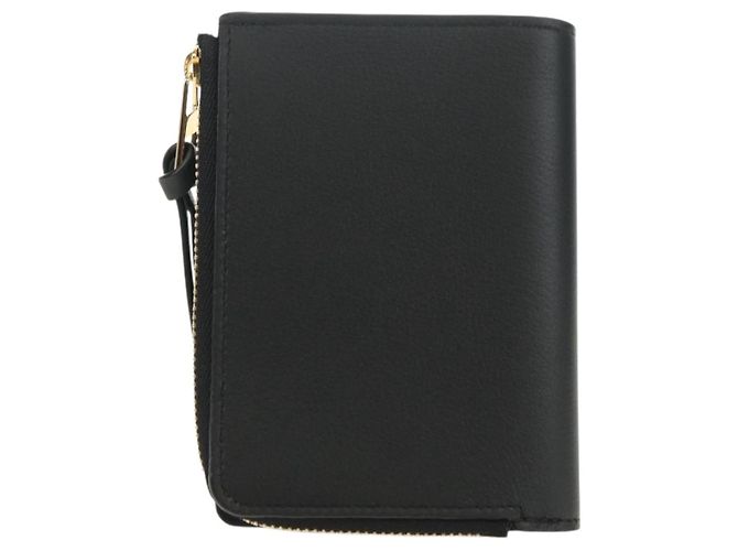 LOEWE Collaborazione Ghibli Portafoglio Compatto Pelle Nero Oro Auth 182050SM D'oro - Ansicht 2