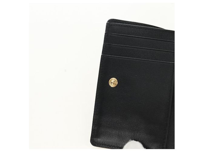 LOEWE Collaborazione Ghibli Portafoglio Compatto Pelle Nero Oro Auth 182050SM D'oro - Ansicht 20