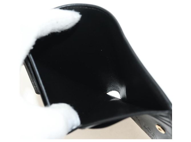 LOEWE Collaborazione Ghibli Portafoglio Compatto Pelle Nero Oro Auth 182050SM D'oro - Ansicht 23