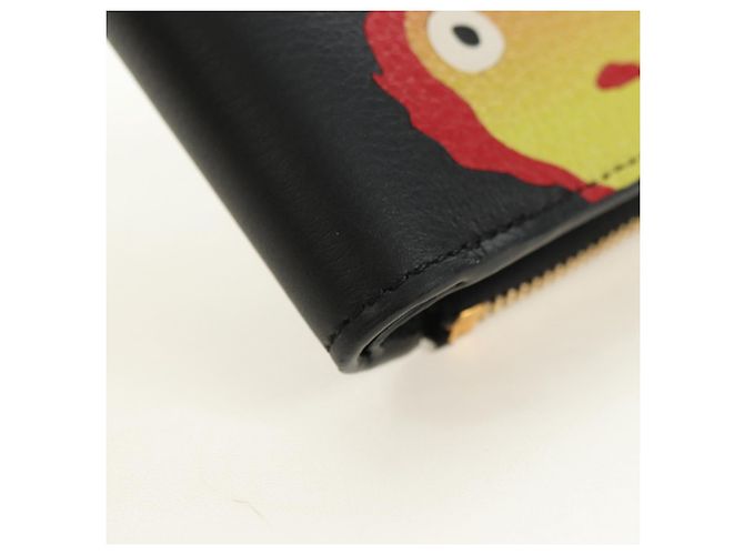 LOEWE Collaborazione Ghibli Portafoglio Compatto Pelle Nero Oro Auth 182050SM D'oro - Ansicht 7