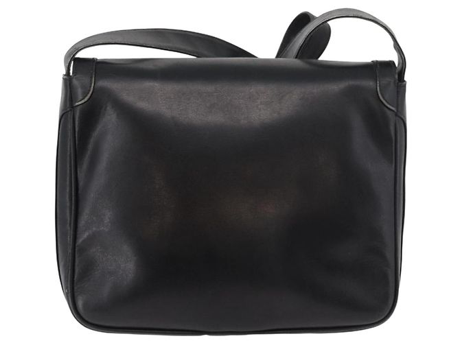 Borsa a tracolla GUCCI Web Sherry Line in pelle nera e oro Auth 182260 Nero D'oro - vista 3
