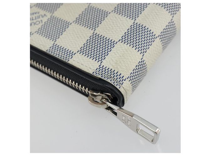LOUIS VUITTON Damier Azur Zippy Wallet Vertical Long Wallet N62632 Auth 181462A - vista 10