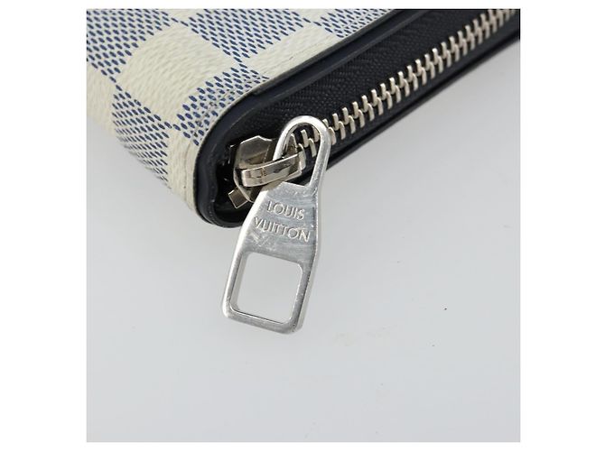 LOUIS VUITTON Damier Azur Zippy Wallet Vertical Long Wallet N62632 Auth 181462A - vista 14