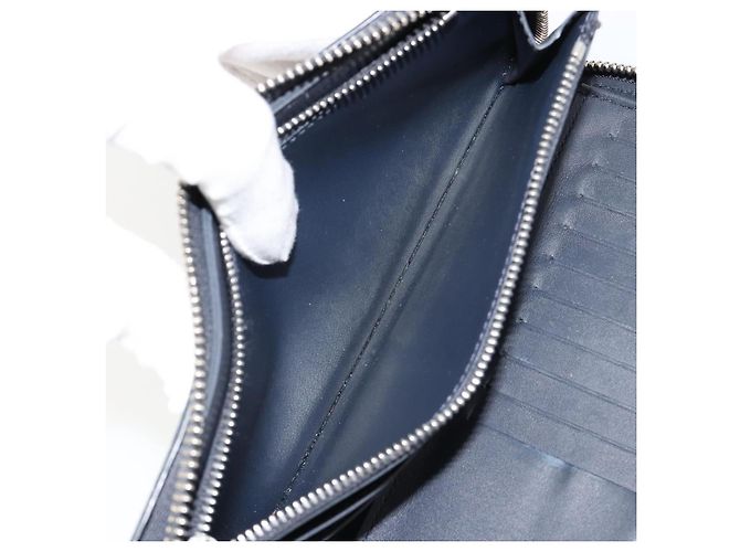 LOUIS VUITTON Damier Azur Zippy Wallet Vertical Long Wallet N62632 Auth 181462A - vista 24