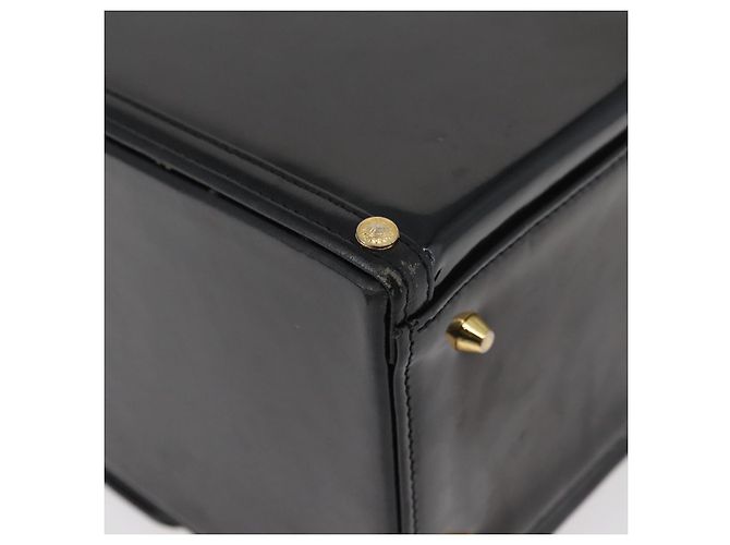 Borsa Gianni Versace in vernice nero e oro Auth BA13187 D'oro - vista 12